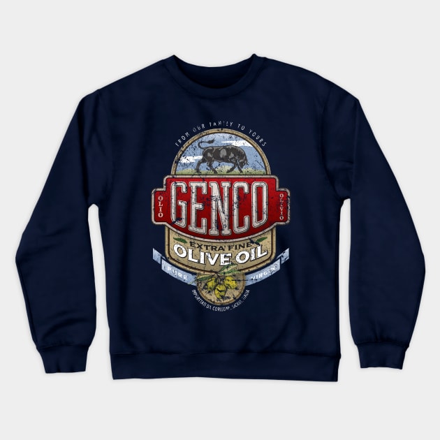 Genco Olive Oil Crewneck Sweatshirt by MindsparkCreative